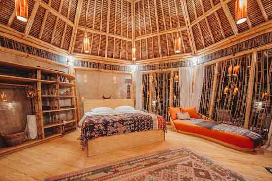 Pondok Kebun - 1 bd Eco Bamboo House, бассейн, сад Denpasar