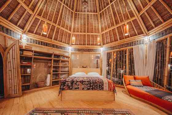 Pondok Kebun - 1 bd Eco Bamboo House, бассейн, сад Denpasar