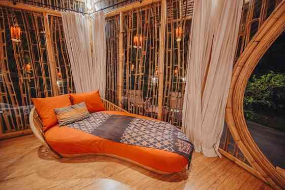 Pondok Kebun - 1 bd Eco Bamboo House, бассейн, сад Denpasar