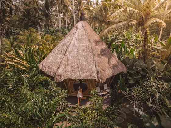 Pondok Kebun - 1 bd Eco Bamboo House, бассейн, сад Denpasar