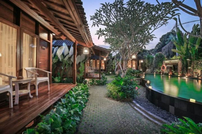 СКИДКА 10% |Настоящая деревянная вилла рядом с водопадом Ubud - изображение 4