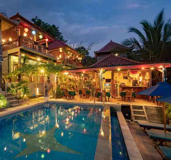 Пляж в 1 минуте от Tamarind Sunset@Breeze Villa Klungkung