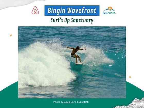 Bingin 's Surf Spectacle: Oceanview & Beach Access Kuta