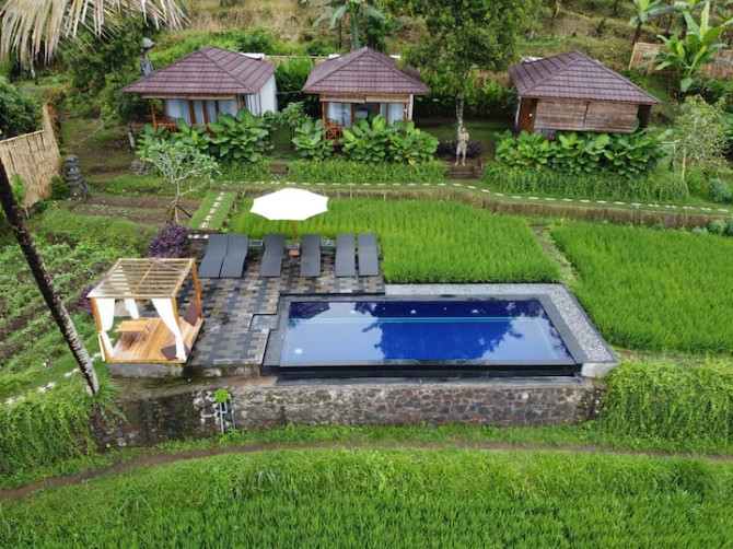 Коттедж Bali De Pardis Cottage с видом на рисовое поле Banjar - photo 6