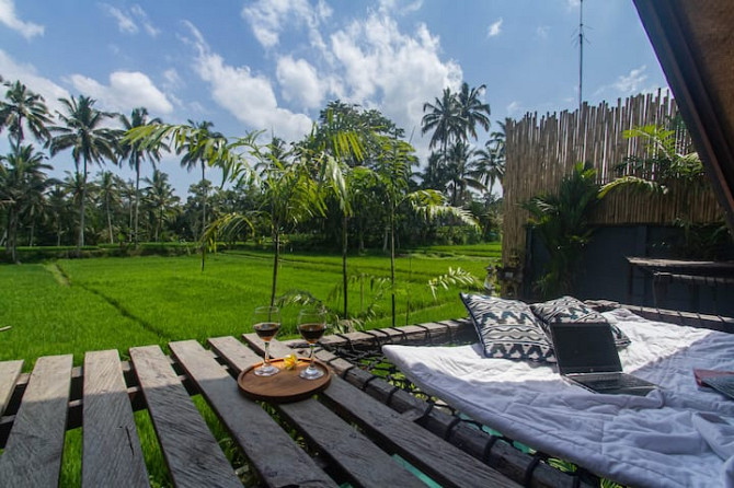 Вилла Serenity Retreat 2BR с видом на рисовые поля Ubud - изображение 3