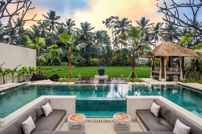 2BR Enchanted Rice Grove Villa с панорамным бассейном Ubud - изображение 6