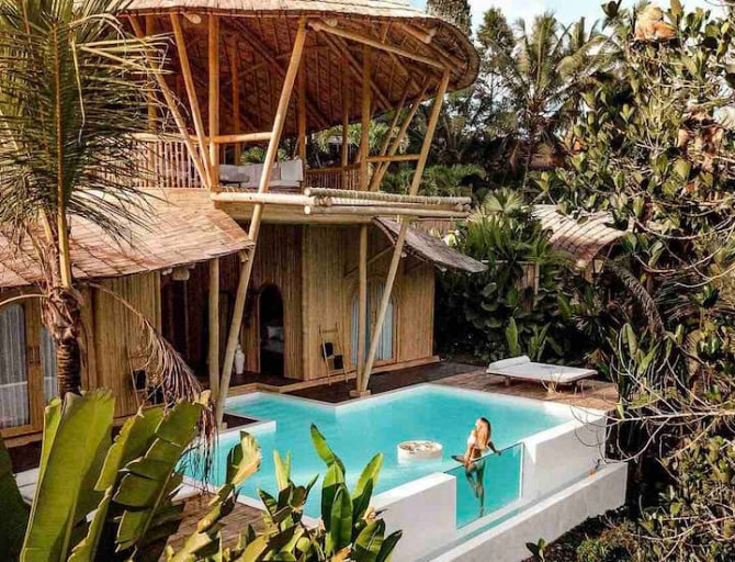 Beetle - Bamboo Villa in Eco Six Bali Resort Ubud - изображение 2