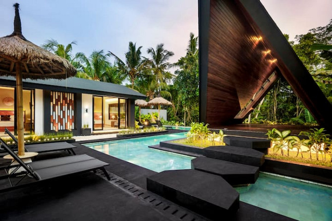 Вилла с панорамным бассейном 5BR и йога-шала Ubud - изображение 2