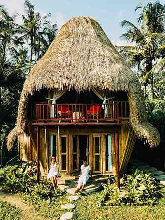 DD BAMBOO LODGE-bamboo eco в рисовых полях Ubud