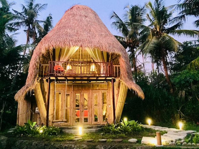 DD BAMBOO LODGE-bamboo eco в рисовых полях Ubud - изображение 2