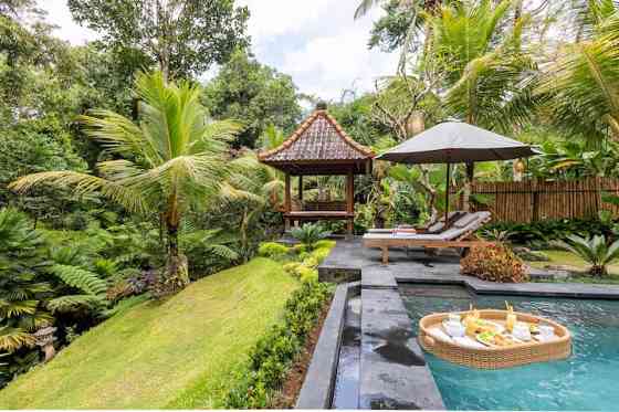 тропический деревянный дом №1 BR частный бассейн с джунглями. Ubud