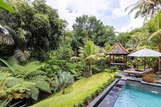 тропический деревянный дом №1 BR частный бассейн с джунглями. Ubud