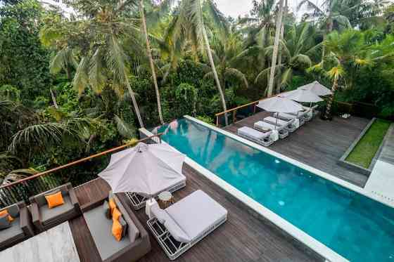 Luxe 6 BR Paradise с панорамным бассейном и видом на джунгли. Ubud