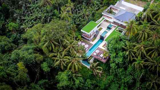 Luxe 6 BR Paradise с панорамным бассейном и видом на джунгли. Ubud