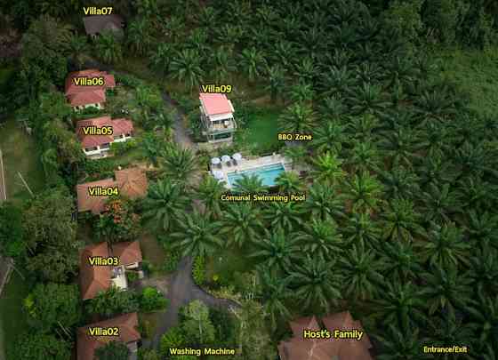 Krabi Green Hill Pool Villas09,3BR Pool Pool ,Mtn. view Краби