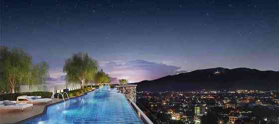 Astra Sky River Infinity Pool Luxury Two Bedroom Apartment/Ancient City/Changkang Road Night Bazaar Чианг-Май