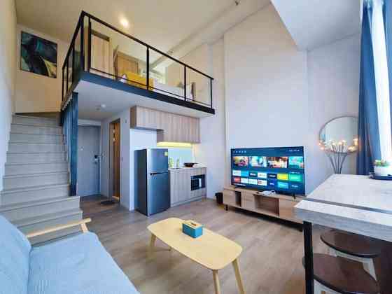 Новинка! s87 # BTS On Nut/Duplex Loft/City View/Pool Phra Pradaeng