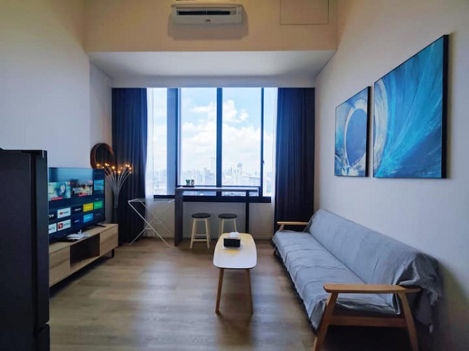 Новинка! s87 # BTS On Nut/Duplex Loft/City View/Pool Phra Pradaeng - изображение 6