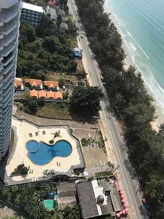 Кондоминиум Royal Rayong Beach с большим балконом Районг