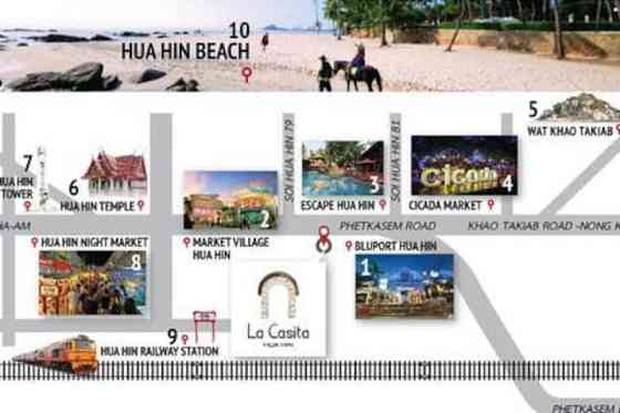 LA23:Студия/Huahin-LaCasita /Бассейн и тренажерный зал/высокий этаж Hua Hin