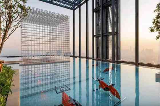 Super 1 Luxury Sky Twin Pool Gym + Walk BTS Airport Rail Link/Siam Business District/King Power Duty Бангкок