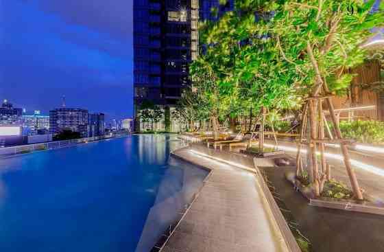 Rama9 Luxury Condo/Free Sky Pool/Gym/wifi/Luxury/Near BTS/Downstairs Fruit Xishi Night Market Bangkok