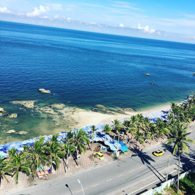 С видом на море-студия 1401 Bed&Beach Bangsaen БЕСПЛАТНЫЙ WI-FI Chon Buri - photo 4