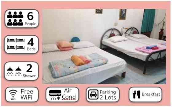 Farmstay Escape Prachinburi 4 кровати 2 ванные комнаты Kabin Buri