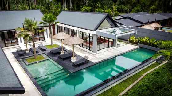 PROMO 5BR Waterfall Villa с видом на джунгли Ubud